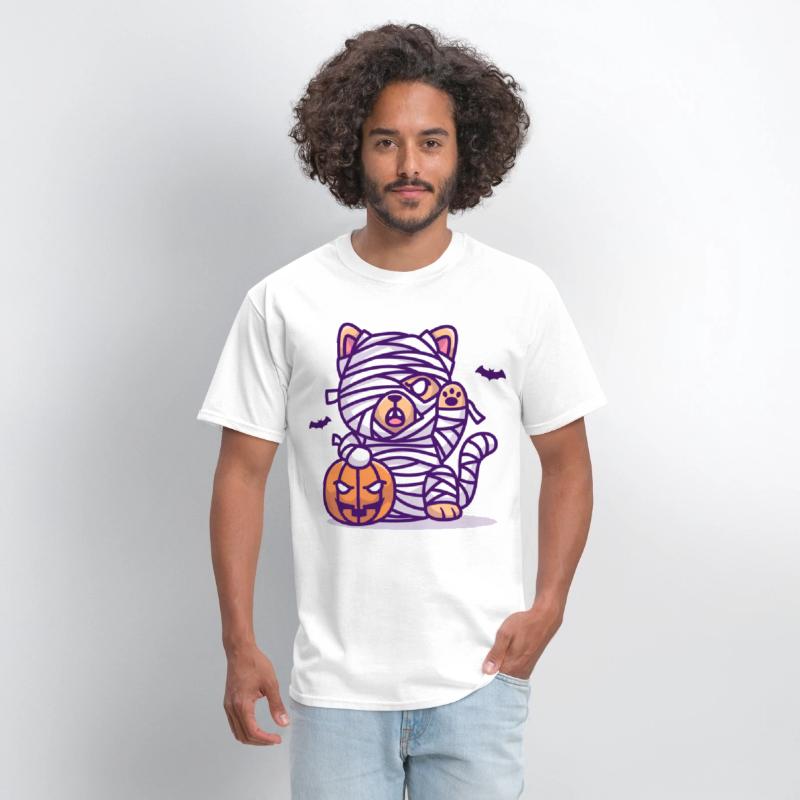 Dog Bum With A Pumpkin - Halloween