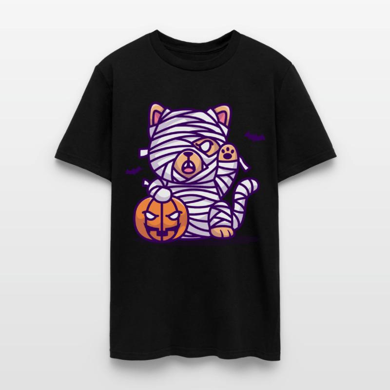 Dog Bum With A Pumpkin - Halloween