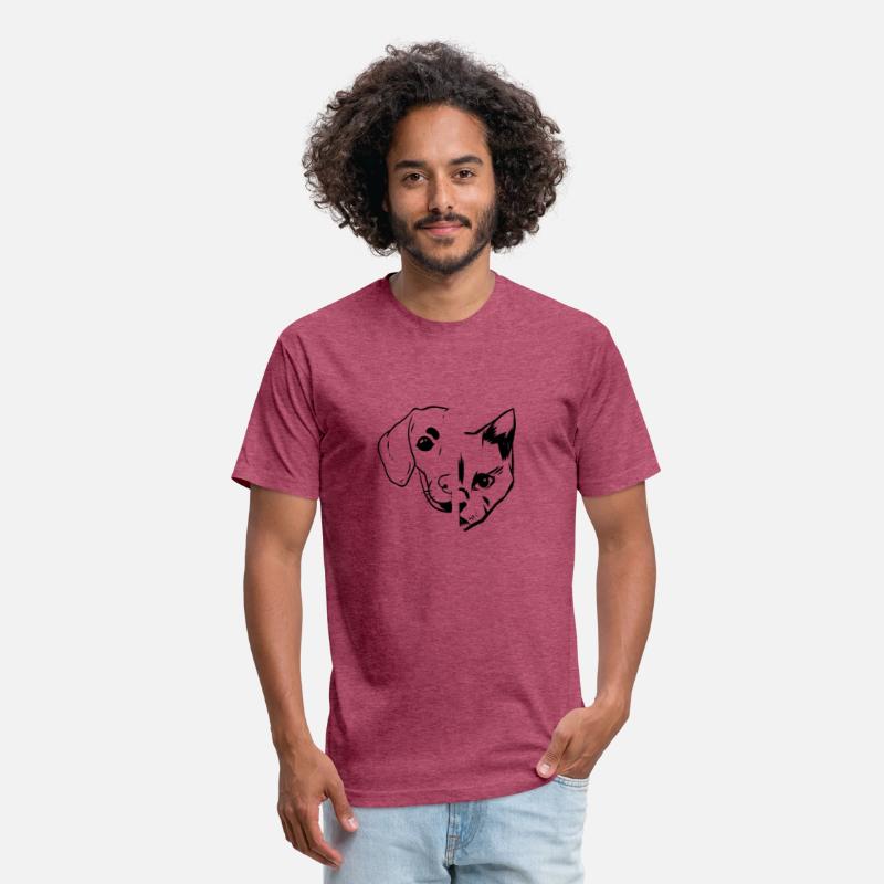 Dog & Cat Face - Cat Lover Dog Owner Dog Lover