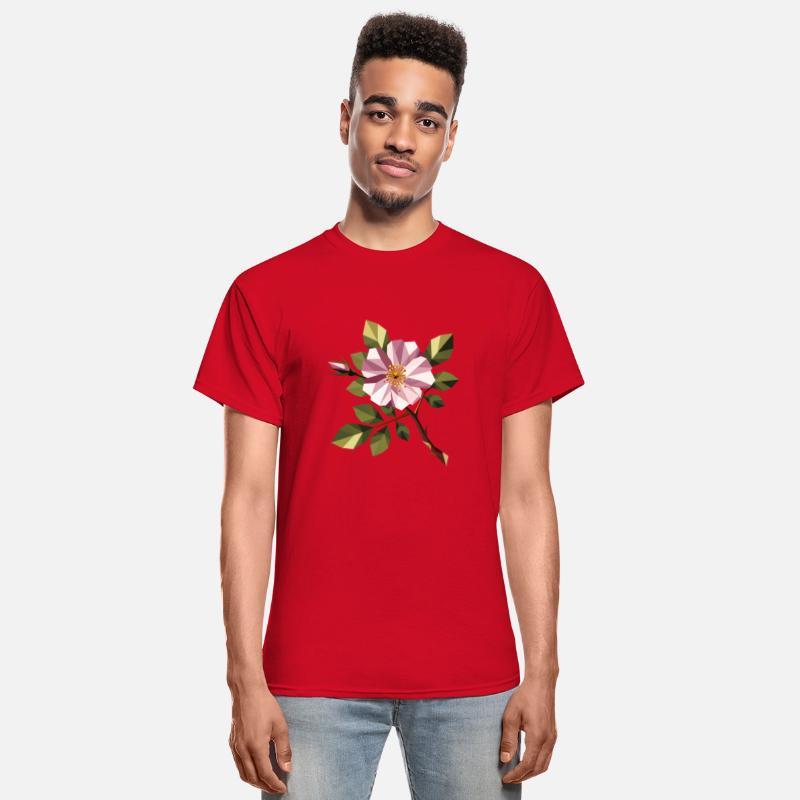 Dog Rose – Delicate Wild Rose in a Geometric Style