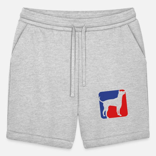 Dog Silhouette Symbol Red Blue Sport Logo Square