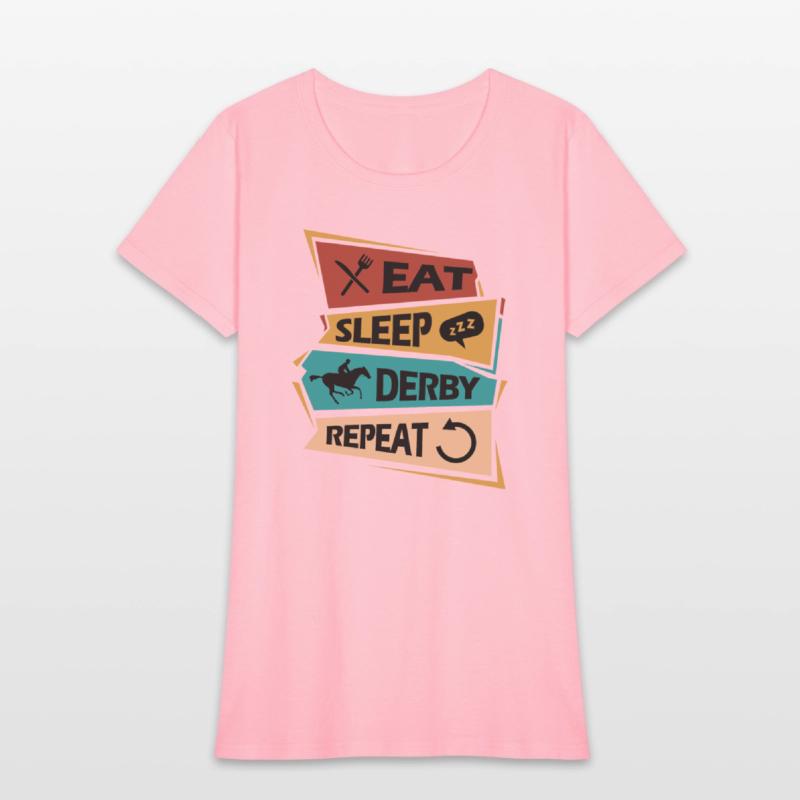 Eat, Sleep, Derby, Repeat Horse Racing Jockey