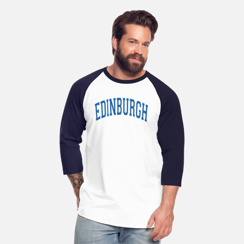 Edinburgh Scotland Varsity Style Blue Text
