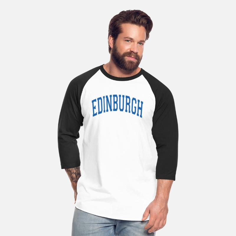 Edinburgh Scotland Varsity Style Blue Text