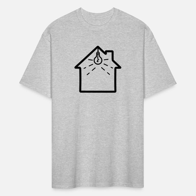 Electrician lighting in house, home lighting logo