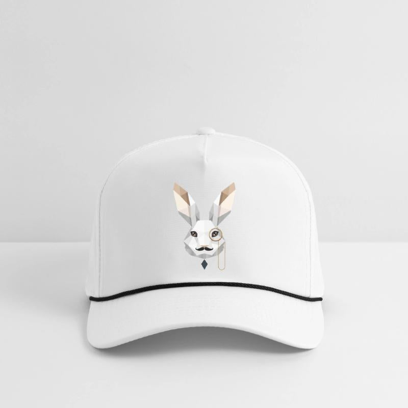 Elegant Easter Bunny with Monocle & Mustache