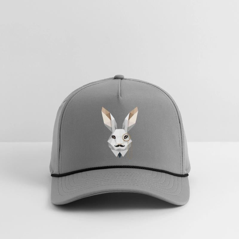 Elegant Easter Bunny with Monocle & Mustache