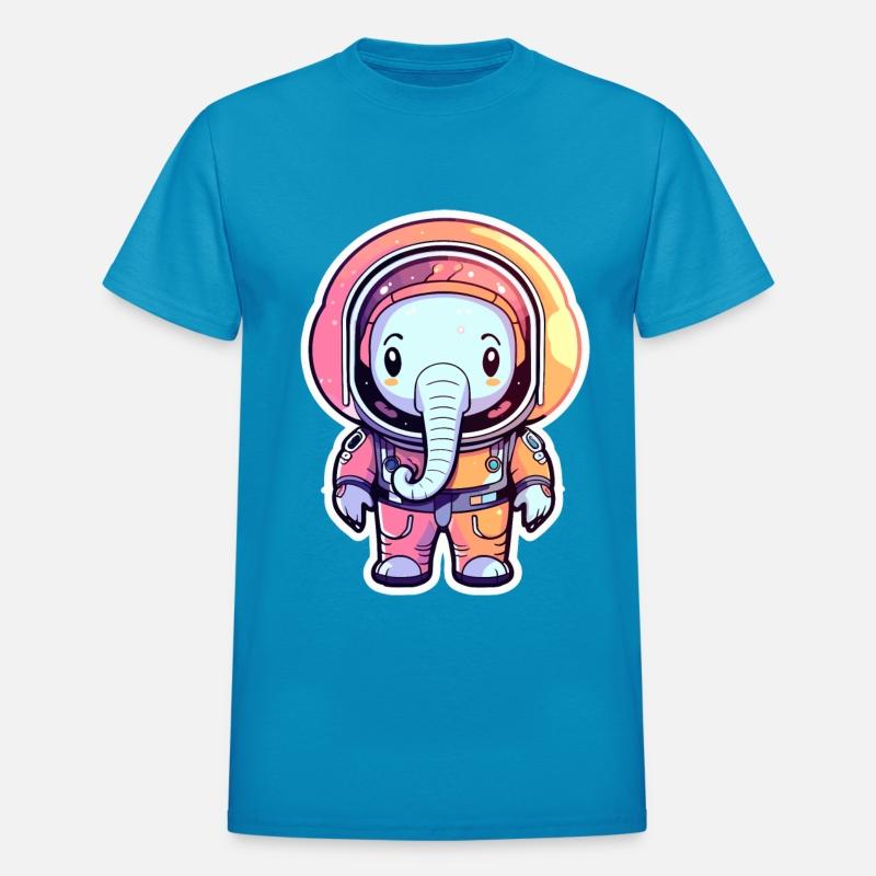 Elephant Astronaut Illustration