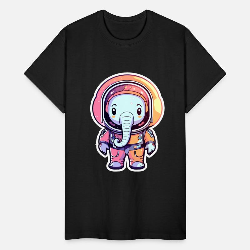 Elephant Astronaut Illustration