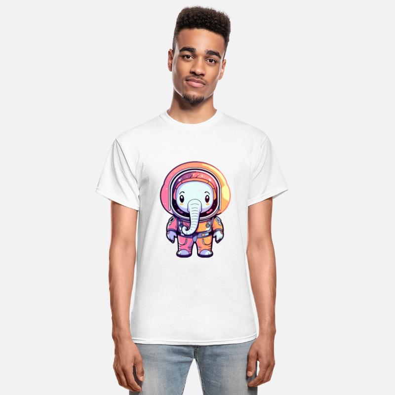 Elephant Astronaut Illustration