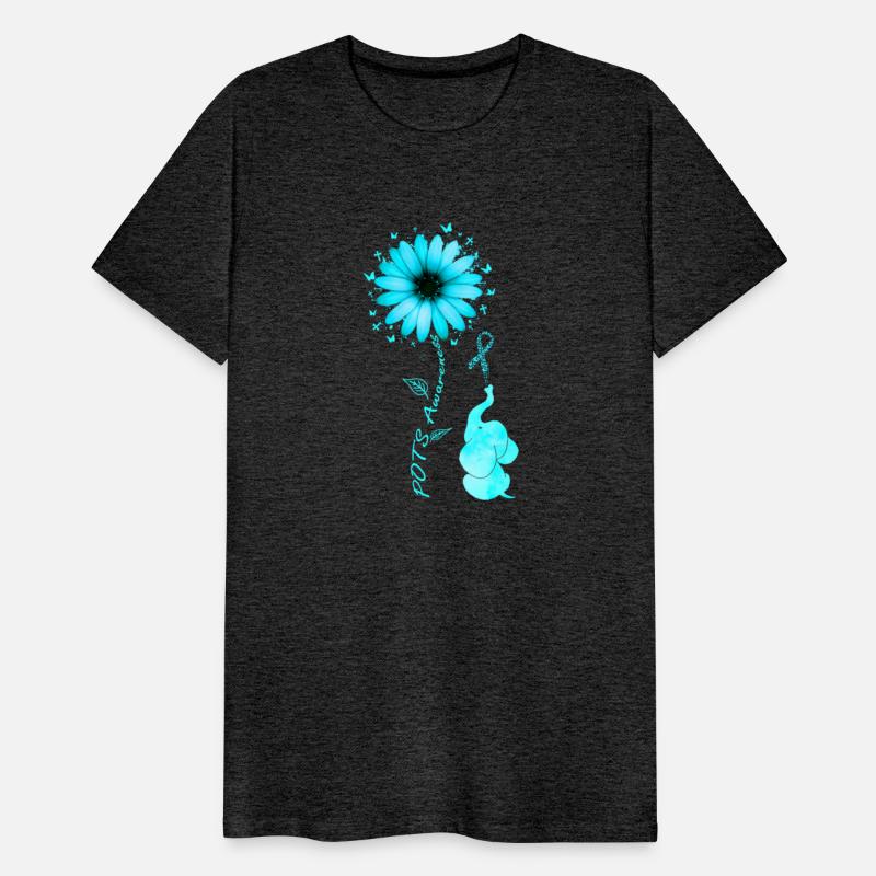 Elephants Pots Awareness Turquoise Sunflower