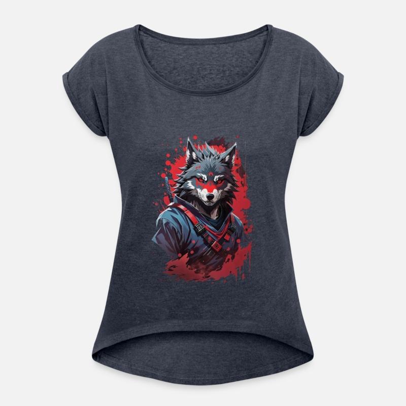 Embrace the Shadowed Fury Menacing Evil Ninja Wolf
