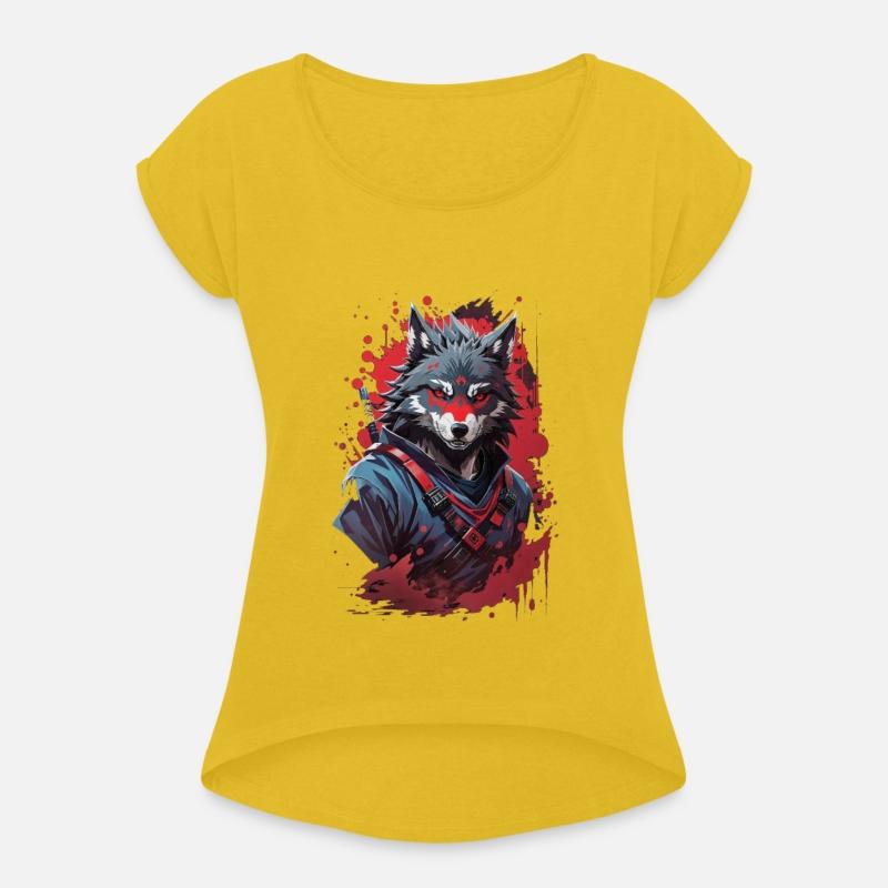 Embrace the Shadowed Fury Menacing Evil Ninja Wolf