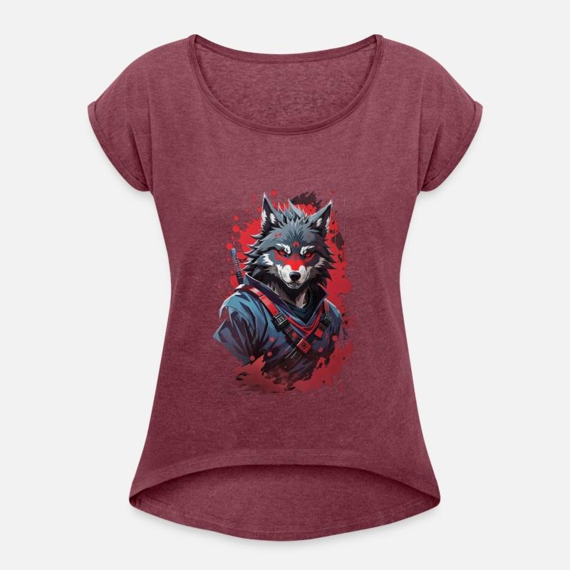 Embrace the Shadowed Fury Menacing Evil Ninja Wolf