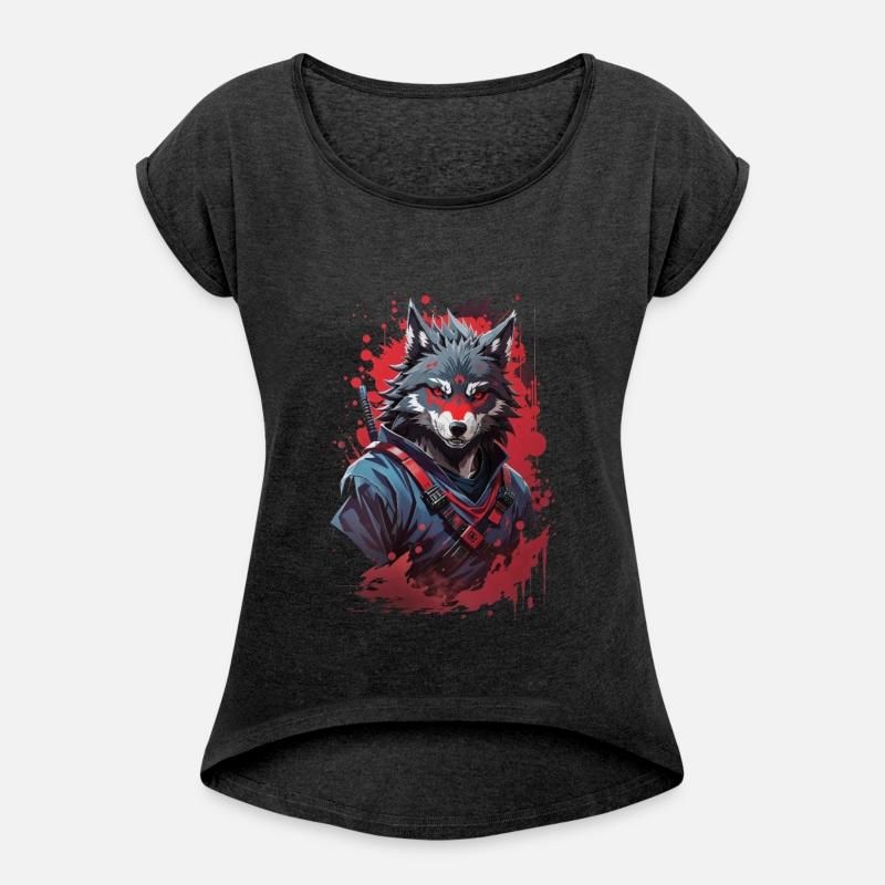 Embrace the Shadowed Fury Menacing Evil Ninja Wolf