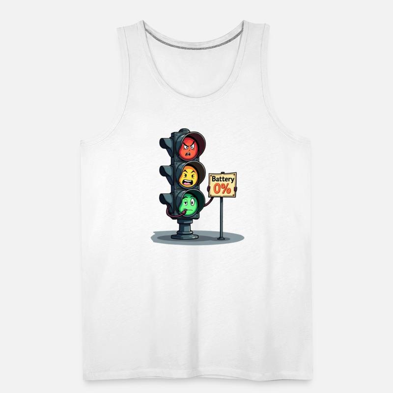 Emotional Traffic Light – Battery 0% Funny Mood