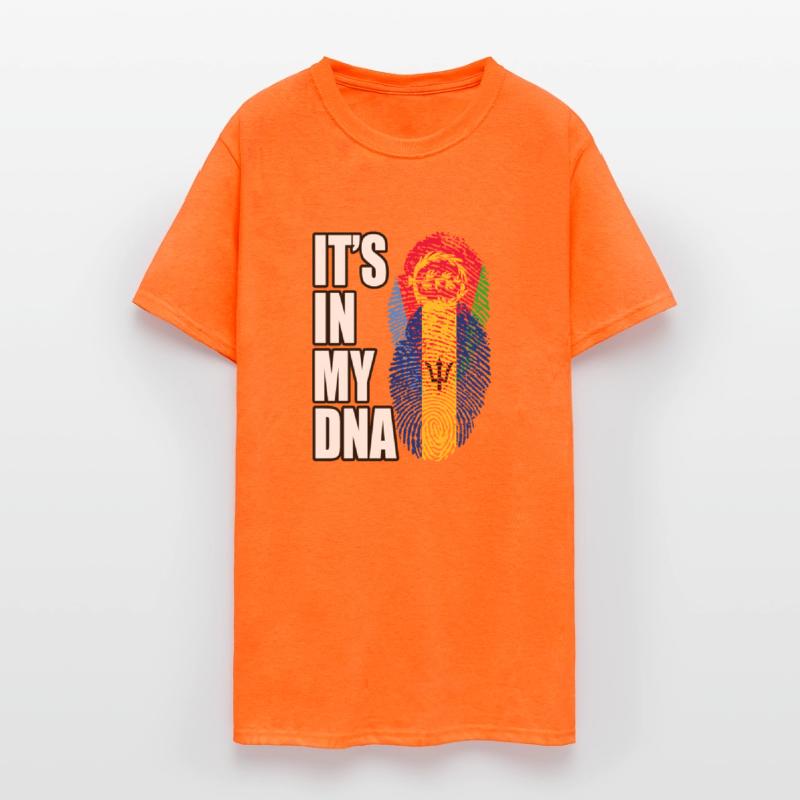 Eritrean And Barbadian Mix Heritage DNA Flag