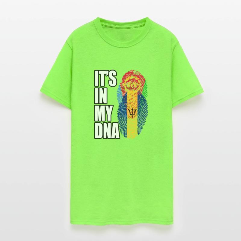 Eritrean And Barbadian Mix Heritage DNA Flag