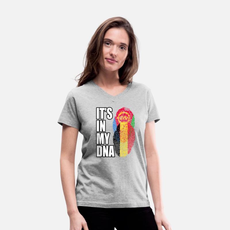 Eritrean And Belgian Mix Heritage DNA Flag