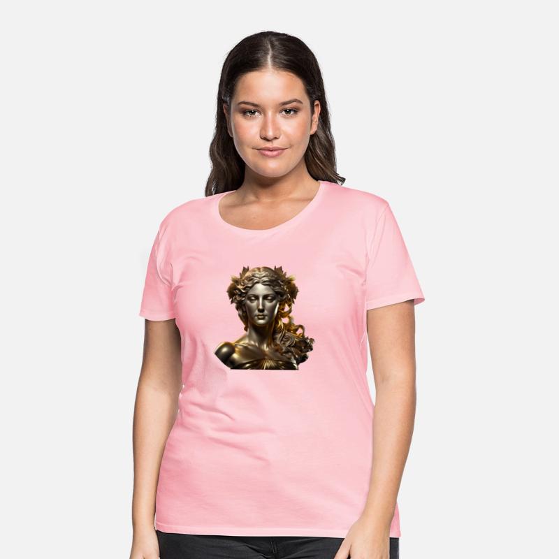 Escultura de oro "Diosa Afrodita"