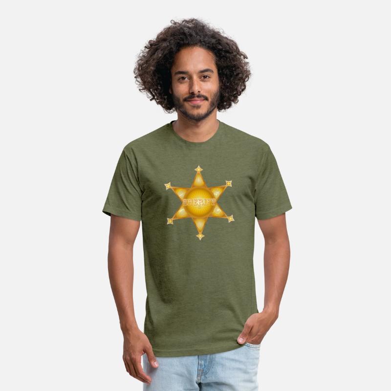 exceptional gold-colored sheriff's star