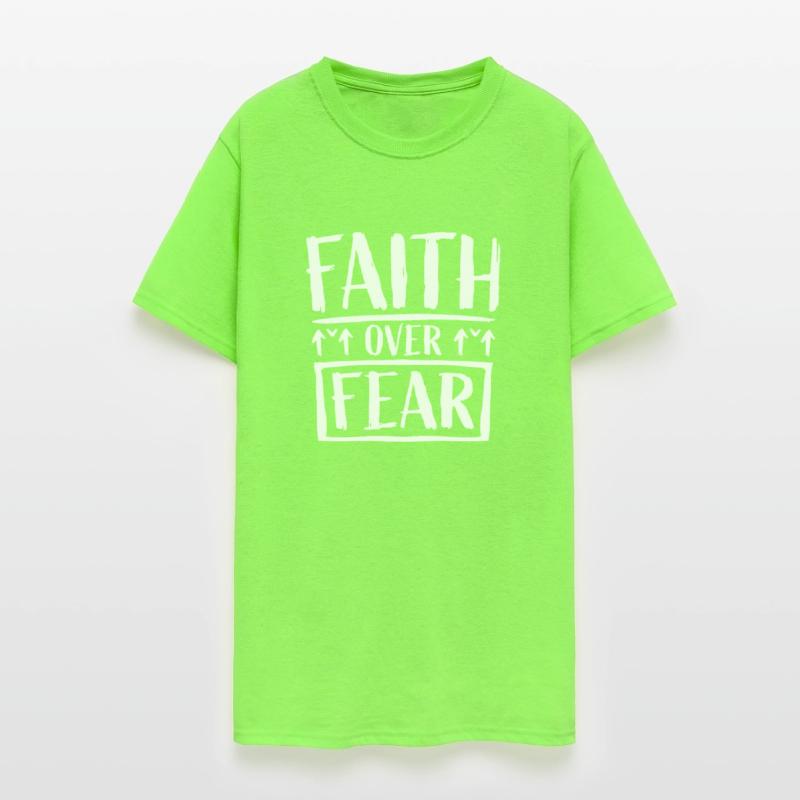 Faith over Fear Love Jesus Christ Religion Quote