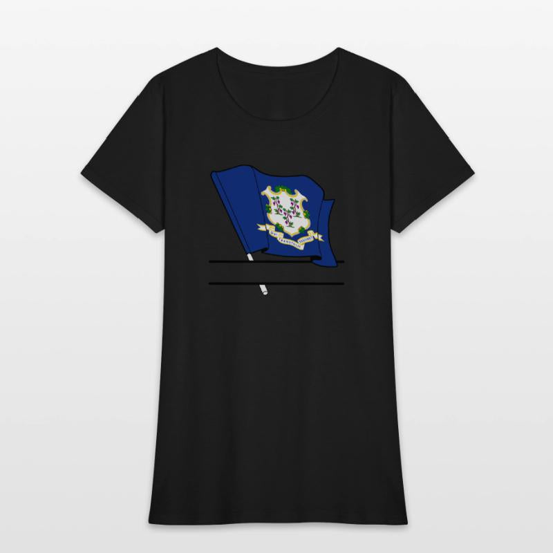 Flag Connecticut text banner