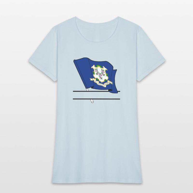 Flag Connecticut text banner