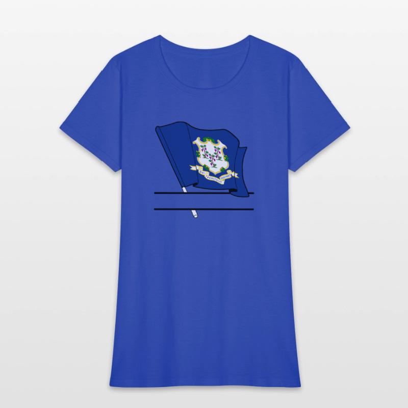 Flag Connecticut text banner