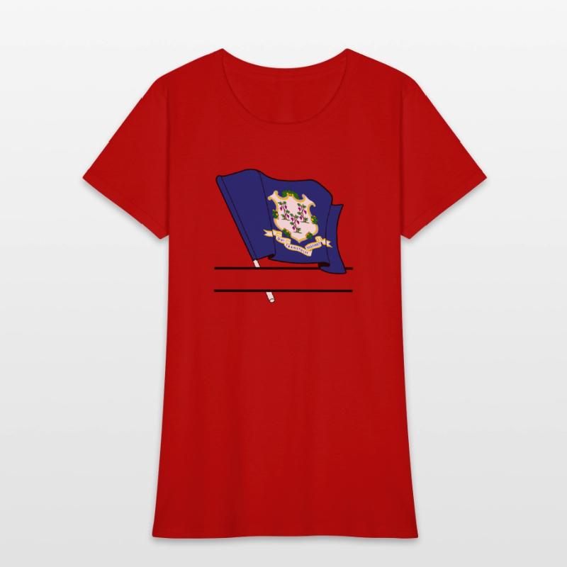 Flag Connecticut text banner