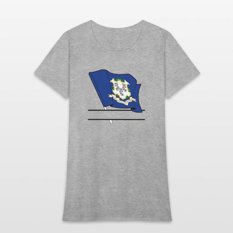 Flag Connecticut text banner