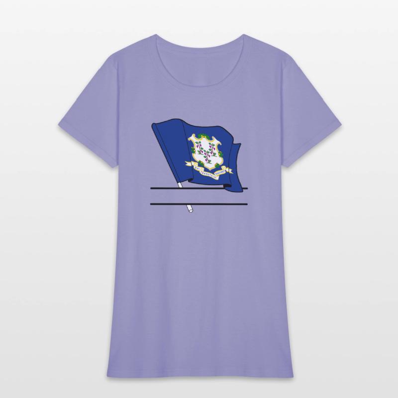 Flag Connecticut text banner