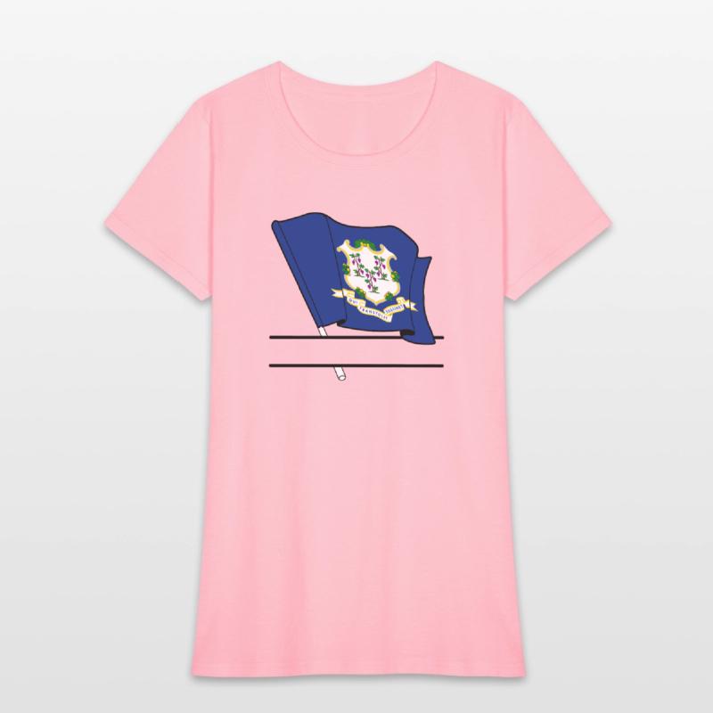 Flag Connecticut text banner