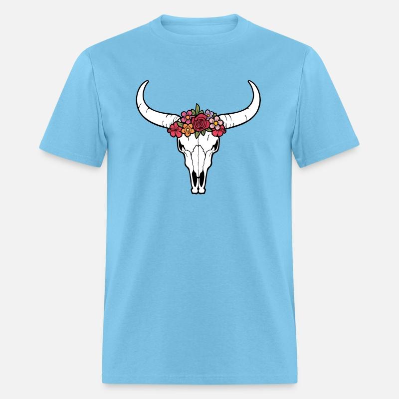 Floral bull skull