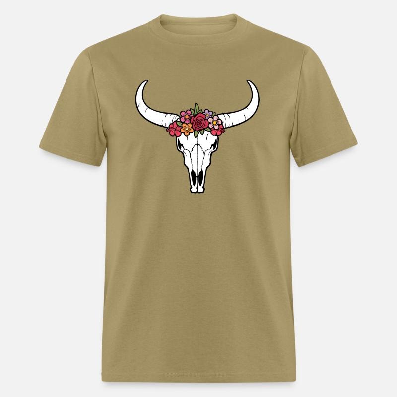 Floral bull skull