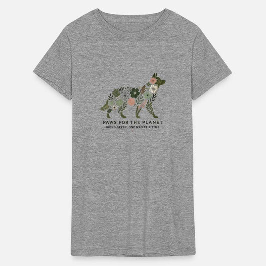 Floral Dog Promoting Green Living and Sustainabili