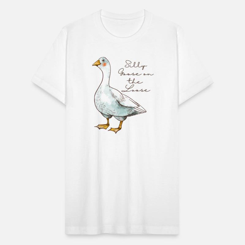 Funny Goose On The Loose Cute Animal Bird Love