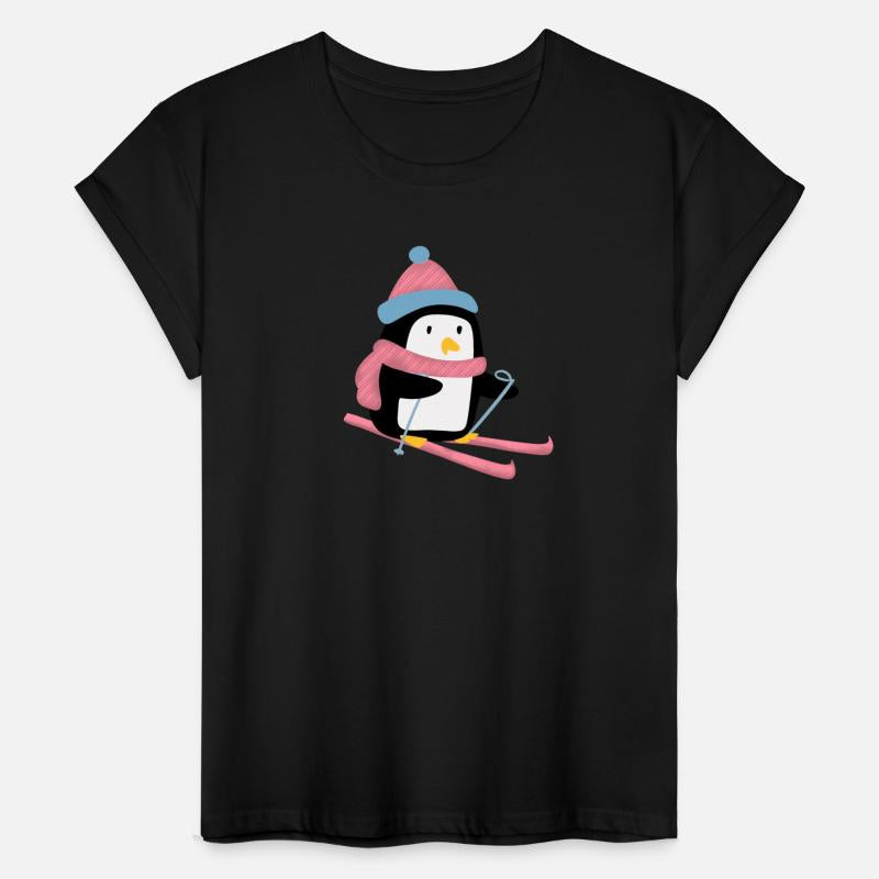 Funny Penguin Skiing