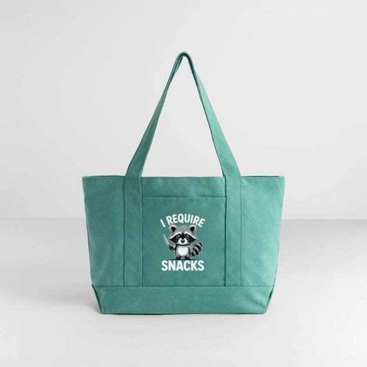 Funny Raccoon Quote I Require Snacks Cute Animal