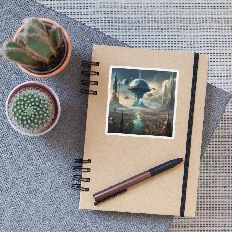 Futuristic Sci-Fi City Tower Design Alien Planet