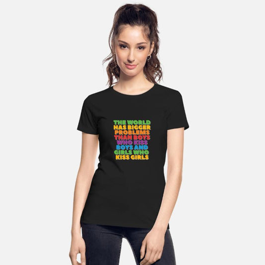 Gay Pride Lesbian LGBT Rainbow Bigger problems