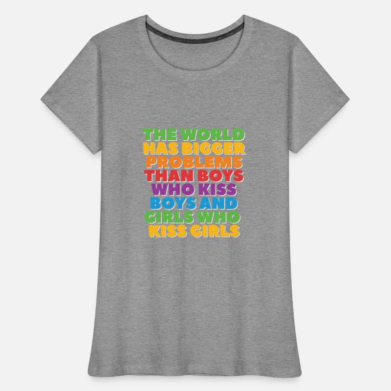 Gay Pride Lesbian LGBT Rainbow Bigger problems