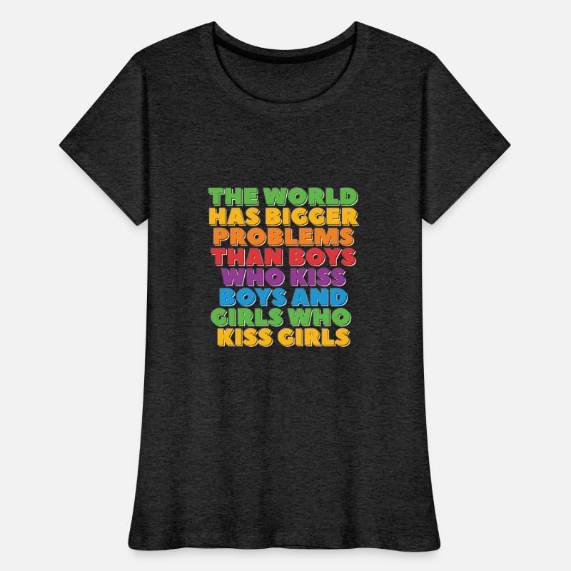 Gay Pride Lesbian LGBT Rainbow Bigger problems