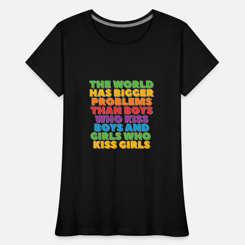 Gay Pride Lesbian LGBT Rainbow Bigger problems