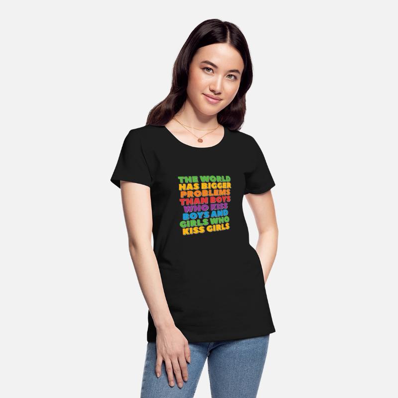 Gay Pride Lesbian LGBT Rainbow Bigger problems