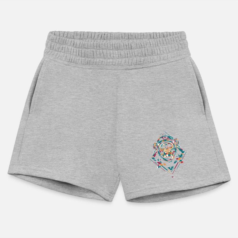 Geometric Chimpanzee Colorful Tribal Art