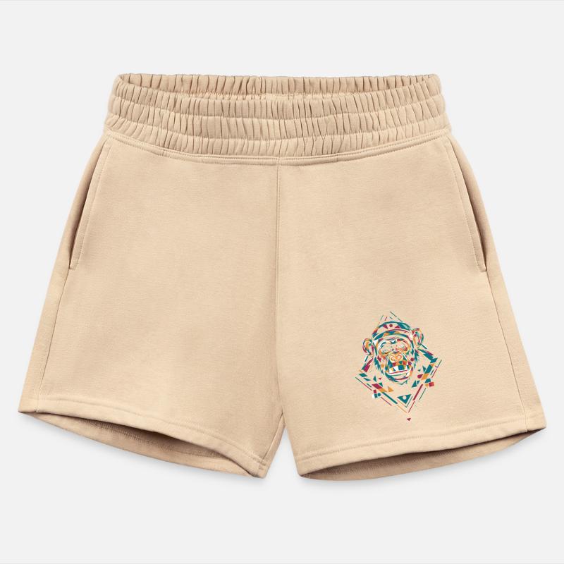 Geometric Chimpanzee Colorful Tribal Art