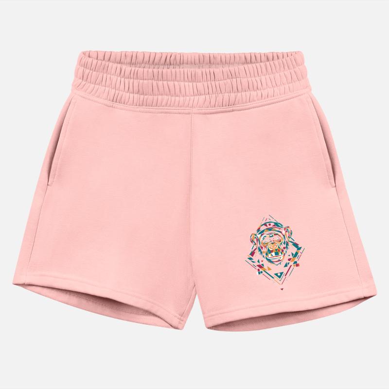 Geometric Chimpanzee Colorful Tribal Art