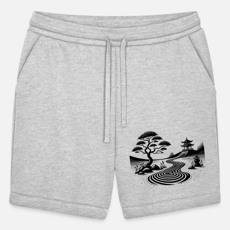 Geometric Landscape With Traditional Temple