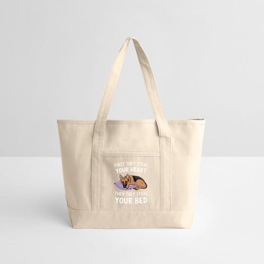 German Shepherd Steals Heart and Bed